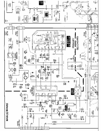 GOLDSTAR (LG) CF-21C22X Goldstar TV Schematic